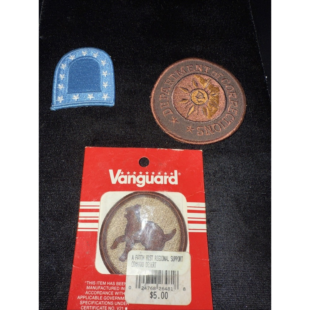 US Army Beret Patch Dept of corrections patch‎ and 81st regional support  4429